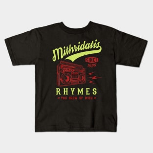 Rhymes You Grew Up With - Lime / Red Kids T-Shirt